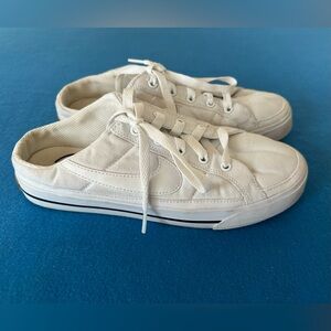 Casual White Nike Slip-on Canvas Sneakers